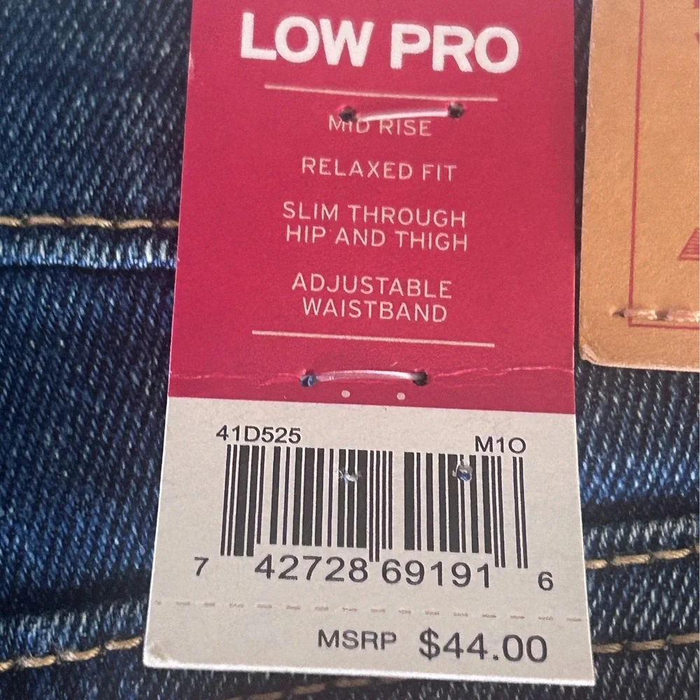 Levis Girls Low Pro‎ Relaxed Fit Mid Rise Stretch Jeans Blue Size 10 Reg NEW